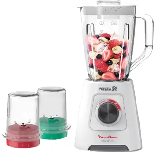 Moulinex LM4231EG Electric Blender, 800 Watt, 2 Liter - White