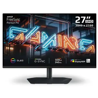 Gigabyte MO27U2 27" 4K 240Hz, 0.03ms, HDMI 2.1 QD-OLED Gaming Monitor