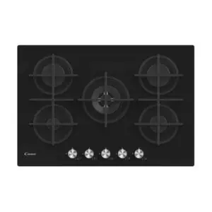 فرن Plaque de Cuisson Candy CVG74WPB 5 Feux 75 cm Noir