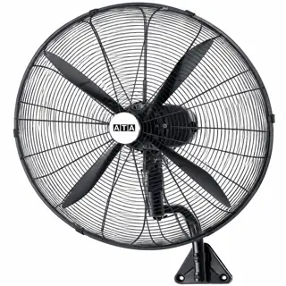 ATA FLW-650 Wall Fan, 26 Inch, 4 Blades - Silver Black