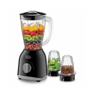 Blender Black + Decker 400W 1.5L + 2 Moulins BX440-B5